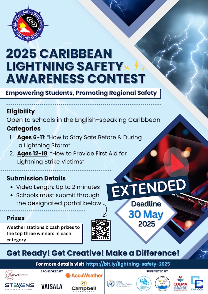 Caribbean Lightning Safety Awareness Contest flyer